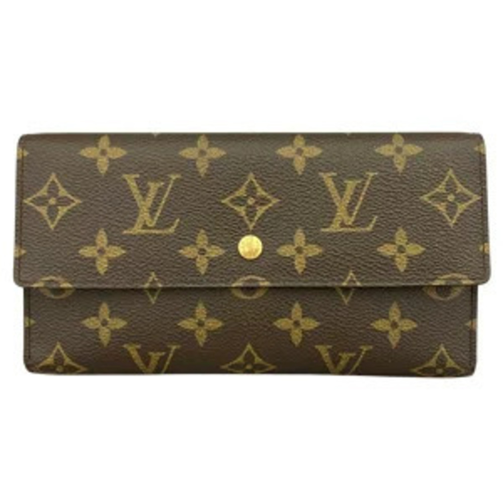 Louis Vuitton Portefeuille Tresor International Tri fold Wallet Monogram Canvas